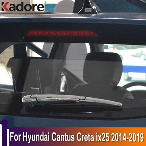 For Hyundai Cantus Creta ix25 2014-2019 Chrome Trim Rear Window Wipers Cover Trims Car Tail Wiper Strip Exterior Accessories