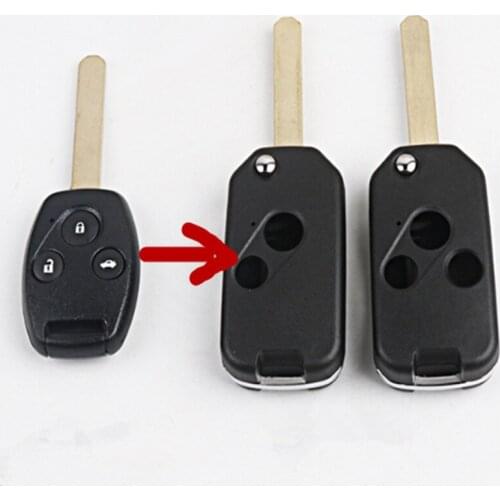 DAKATU 2/3 Button Modified Flip Folding Remote Key Shell For Honda ACCORD CRV CIVIC ODYSSEY Pilot Remote Keyless entry fob case