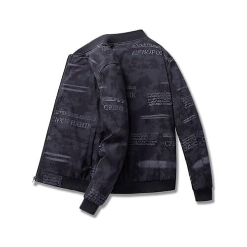 Spring Autumn Mens Bomber Jackets Mens Outwear Windbreaker Coats Male Casual Slim Fit Baseball Uniform Jackets Clothing