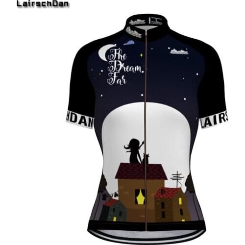LairschDan Fashion Bicycle Jersey Mtb Bike Jersey Shirts Women Summer Cycling Short Jersey Ladies Racing Tops Camiseta Bicicleta