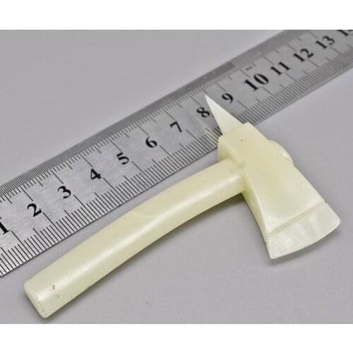 Hot Sales 1/6th Modern Trendy White Jade Axe Scene Components Plastic Material