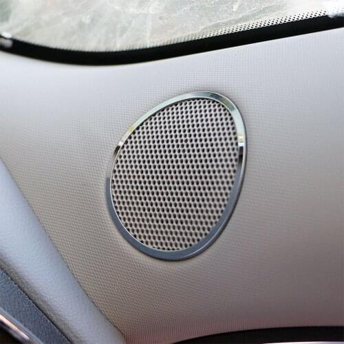 My Good Car Stainless Steel Speaker Circle Chrome Sequin Trim Cover Sticker for Chevrolet Chevy Malibu 2012-2015 car Accessories