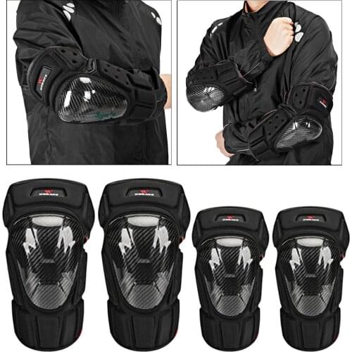 Motorcycle Knee Pads Motorcycle Knee Guard Elbow Pads Protective Gear Guards for Skateboarding Roller Skating