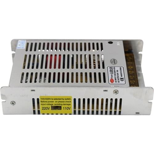 New model Strip 240W 24V 10A Switching Power Supply Silver LED AC 110-220V Input to DC 24V