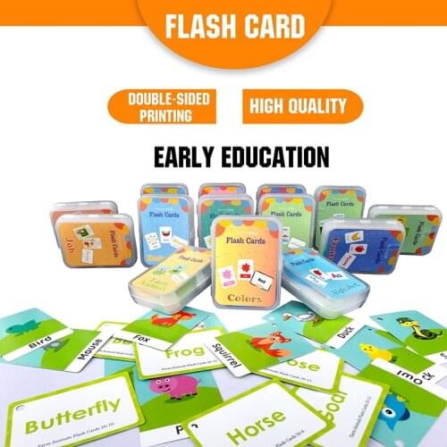 Montessori Educational Toys Games for Children Educational Toys for Children Flashcards Index Cards Word Cards English Books