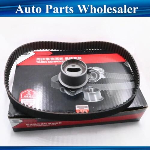 Genuine 77109X25.4 77109X254 Timing Belt Kit + 471Q-10008063 471Q10008063 Tensioner set for Mitsubishi 4G13 or 4G18 engines
