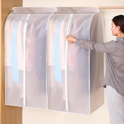 Clothes Hanging Garment Dress Clothes Suit Coat Dust Cover Storage Bag Pouch Case Organizer Wardrobe Hanging
