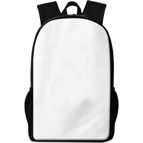 Blank School Backpack For Sublimation Printing Children Personalized DIY Image Bookbag 16 Inch Big Schoolbag Custom Travel Bags