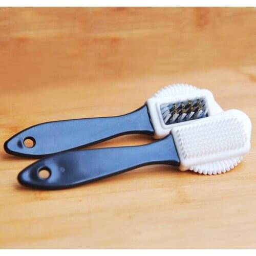 1Pcs New Black 3 Side Cleaning Brush For Suede Nubuck Wholesale Cleaner Shoes Boot Shoe Freeshipping M4U3