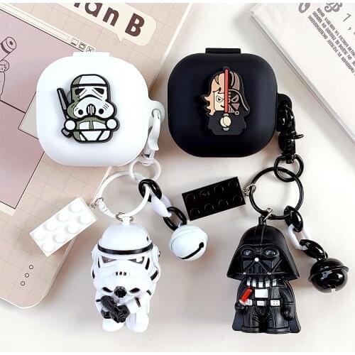 Cool Cartoon Earphone Cover for Samsung Galaxy Buds Live / Buds Pro Case Bluetooth Headset Silicone Case Wireless Headphone Box