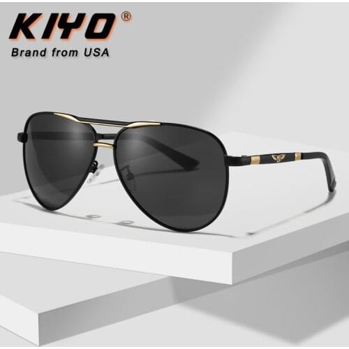 KIYO Brand 2020 New Women Men Oval Day and Night Photochromic Polarized Sunglasses Metal Sun Glasses UV400 Driving Eyewear 2870