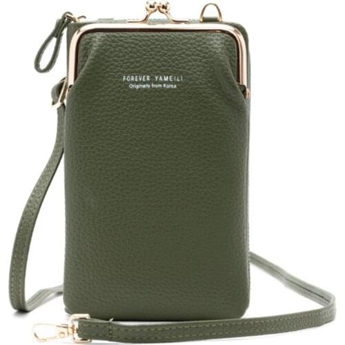 Fashion Crossbody Bags Women Mini PU Leather Shoulder Messenger Bag For Girls Travel Portable Ladies Phone Purse Zipper Pouch