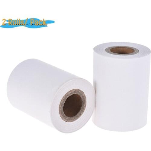2 Rolls 57mm Thermal Paper 2 1/4" Thermal Receipt Printer Paper Cash Register Thermal Labels 16M/Roll