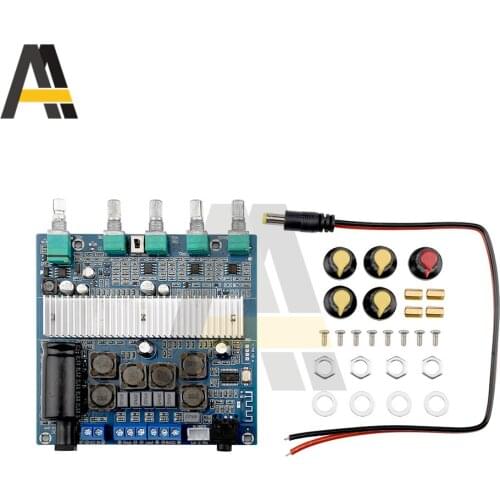 TPA3116 D2 5.0 Bluetooth-compatible Amplifier Digital Audio Board 50W*2+100W DC12-24V Bass AUX For 5.0 Bluetooth-compatible