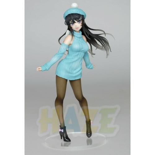 Anime Seishun Buta Yarou wa Bunny Girl Knit Dress Ver. Figure Model Toy No Box New