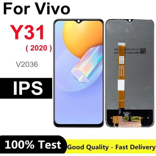 6.58" For VIVO Y31 2020 V2036 LCD Display Screen Touch Digitizer Panel Accessories Replacement Parts for vivo Y31 lcd