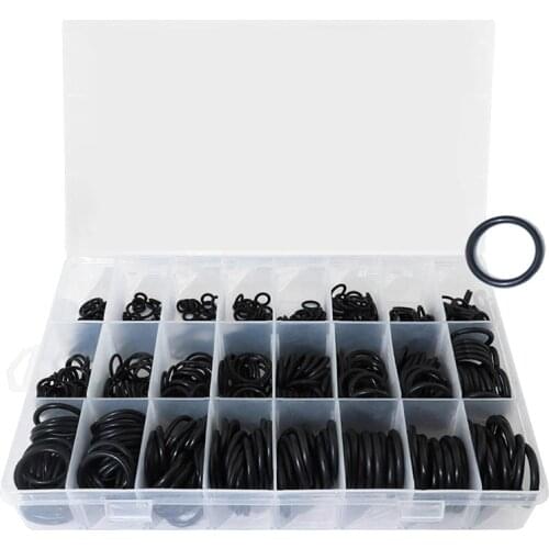 1200pcs/set Waterproof O-rings Nitrile rubber gasket silicone o-ring black set of sealing rings NBR ring sealing kit With Box