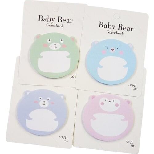 36 Pcs/lot Baby Bear Kawaii Sticky Notes Memo Pad Planner Stickers Paper Bookmarks Scrapbooking Sticker