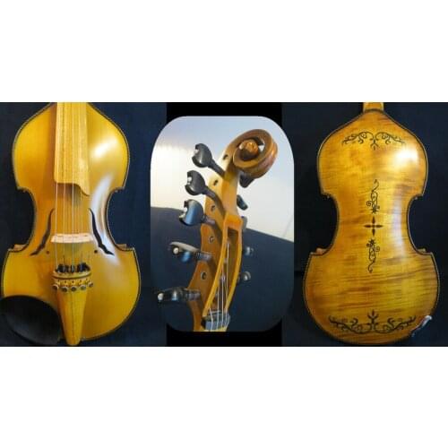 Baroque style SONG master 5*5 strings 14" Viola d'Amore ,carving back #13945