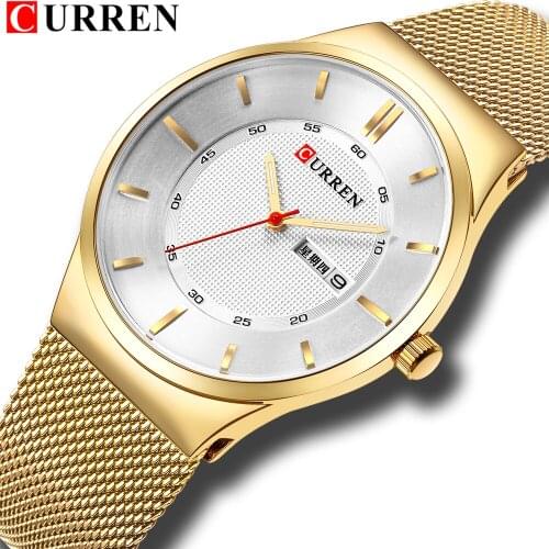CURREN Watch Men Casual Sport Clock Mens Watches Top Brand Luxury Full Black Steel Quartz Watch For Male Gifts Relogio Masculino