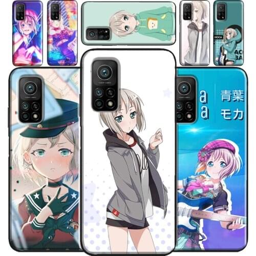 Aoba Moca Bang Dream For Xiaomi Mi 11 Case Cover Note 10 Lite 10T Phone Cover For Poco X3 Pro M3 F1 F2 F3 Case