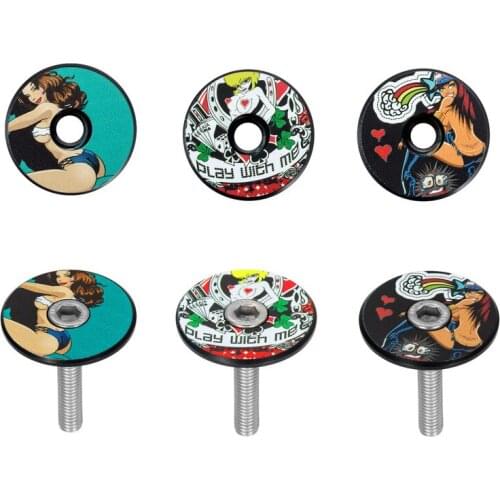 Bicycle Headset Cover Aluminum Alloy Front Fork Cover Handle Bracket Cover with Screw Road Bike Headset Cover