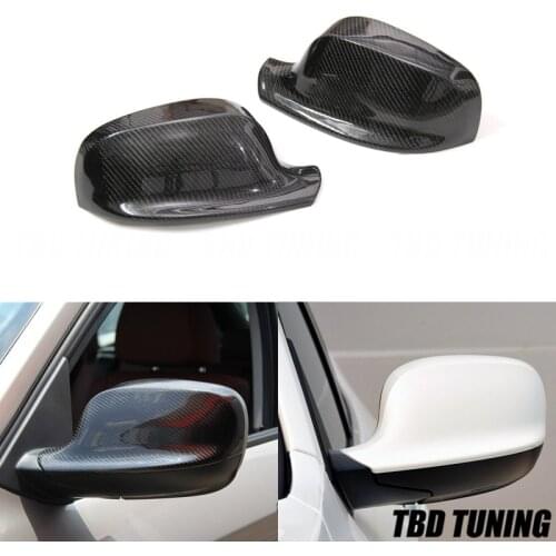 For BMW X1 E84 X3 F25 Replacement & Add On Style Mirror 2010 2011 2012 2013 Carbon Fiber Rear Side View Caps Mirror