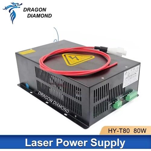DRAGON DIAMOND 80W CO2 Laser Power Supply Laser Engraver For CO2 Laser Engraving Cutting Machine HY-T80 T/W Plus Series