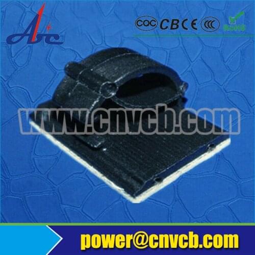 PL-0036 10mm/14mm black Self Adhesive Tie Mount nylon adhesive wire mount