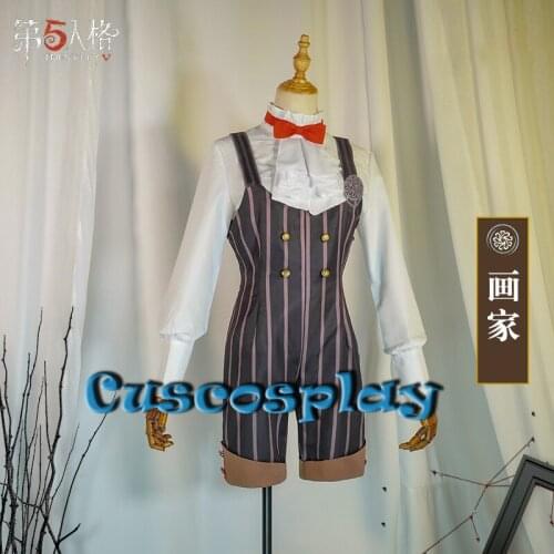 Anime Identity V Edgar Valden Deacons Coffee Painter Cosplay Costume Game Suit Fancy Party Outfits Halloween Carnival Uniforms