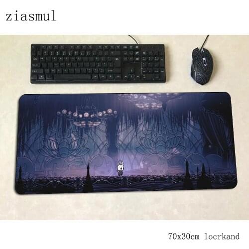 Hollow knight mouse pad gamer large 70x30cm gaming mousepad pc notbook desk mat cute padmouse games Popular gamer mats gamepad