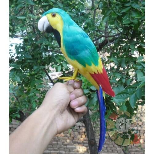 Cute simulation green parrot toy polyethylene & furs parrot model gift about 40cm 1948