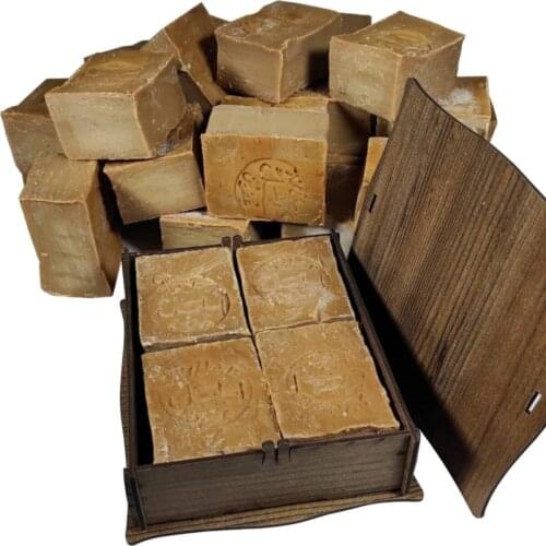 Natural Hand-Made Aleppo Soap 190-220gradet X 4 Pcs