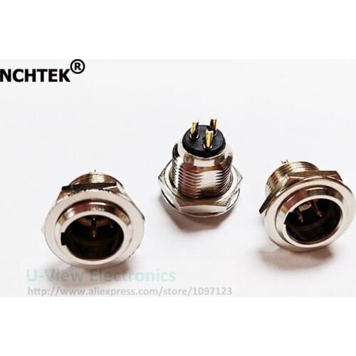 NCHTEK Mini XLR 3Pin Male Audio Microphone Chassis Mount TB3M Match TA3F Connector/Free Shipping/5PCS