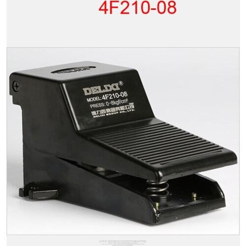 Free Shipping Foot Valve 5 Port Pneumatic Air Manual Foot Valve Pedal Valves 1/4 inch 1/4" BSP 4F210-08 2/5 5/2 Way