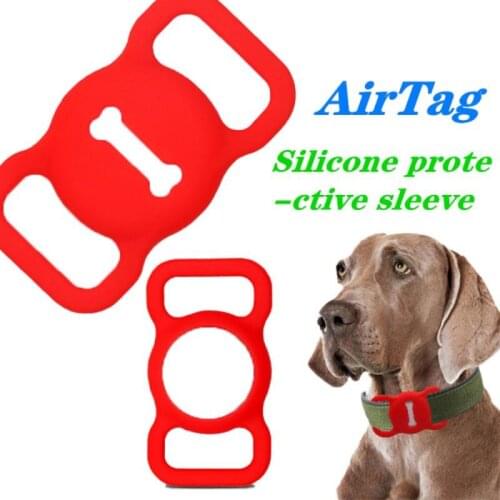 Pet Silicone Protective Case GPS Finder Dog Cat Collar Loop for Apple Airtags for Apple AirTag Locator Tracker Anti-lost Device
