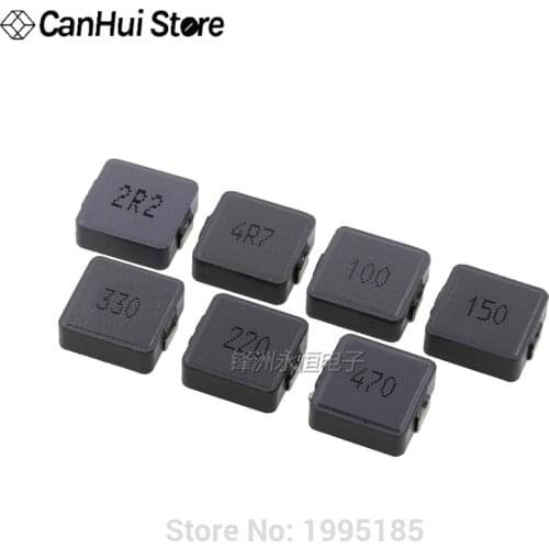 5pcs SMD Molding Power Inductors 0630 1R0 2R2 100 470 1UH 2.2UH 3.3UH 4.7UH 6.8UH 10UH 15UH 22UH 33UH 47UH Large Current 7*7*3MM