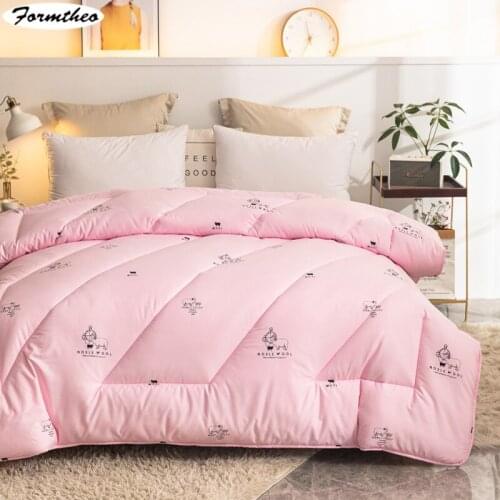 FORMTHEO Wool Down Quilt Winter Warm Comforter Blanket Twin Size Bedspread For 135 150cm Bed