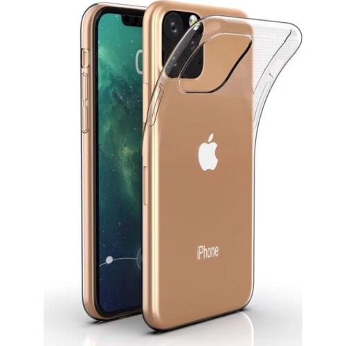 Ultra Thin Transparent Soft TPU Case for iPhone 11 Pro Max Luxury Clear Protective Silicone Cover for iPhone X XR SE 2020 Shell