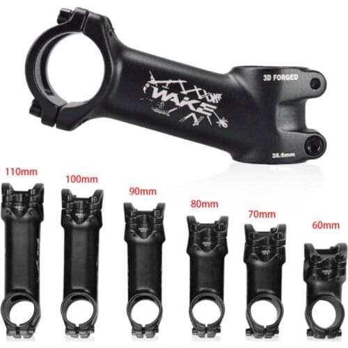 Wake MTB Ultralight Bike Stem 35 Degree for 31.8mm Cycling Bike Parts AluminumAlloy Bicycle Handlebar Stem 60/70/80/90/100/110mm