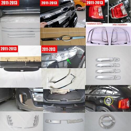 For FORD EDGE 2011 2012 2013 2014 High Quality ABS CHROME CAR Exterior COVER trim