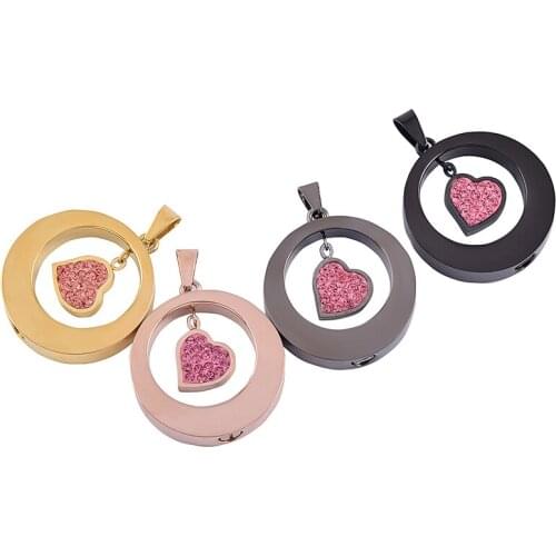 XWJ8251 Women Accessories Jewelry Necklace Hot Selling Stainless Steel Circle Cremation Pendant Human Ashes Holder Keepsake Urns