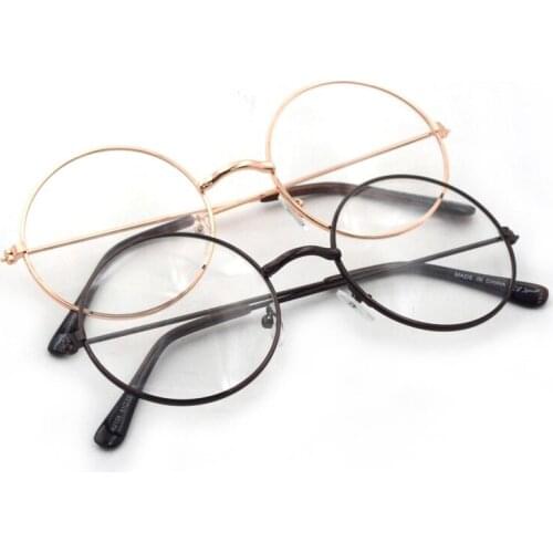 Laura Fairy Vintage Round Gold Color Glasses Eyewear Women Cute Optical Glasses Frames oculos de grau feminino LFAU108