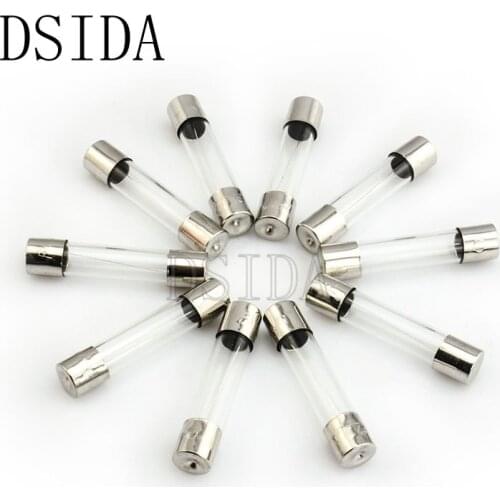 10PCS 5*20mm Fast Quick Blow Glass Tube Fuse Assorted Kit Fast Blow Glass Fuses 250V 1A 2A 3A 5A 6A 8A 10A 12A 15A 20A 5x20 mm
