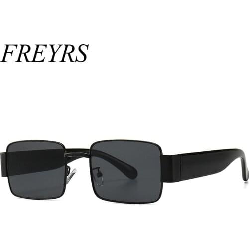 2019 Vintage Retro Small Square Sunglasses Brand Designer Fashion Metal Frame Rectangular Sun Glasses Women UV400 Shades 5399