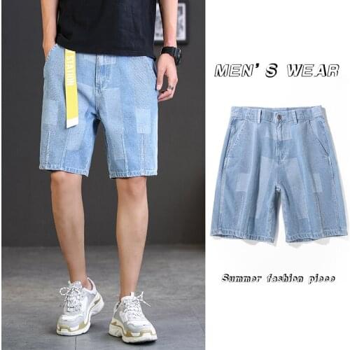5XL Fashion Jeans Man Pants Jeans Streetwear Blue Fashion Summer Shorts Jeans 2020 Denim Jeans Men Casual Soft Shorts Men Wear