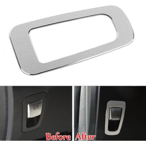 Car Styling Electronic Handbrake Parking Frame Cover Trim Sticker For Mercedes Benz C Class W205 GLC C180L C200L C260L 2015 2016