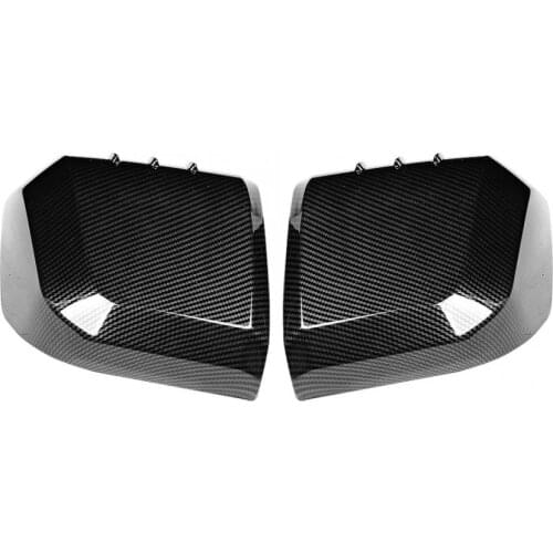 2pcs Auto Car Rear View Side Mirror Shell Carbon Fiber Style Fit for Toyota Hiace 2019 car styling accessories