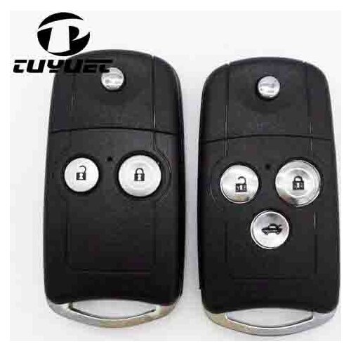 UNCUT BLADE FLIP KEY CASE SHELL FOR HONDA CRV.ODYSSEY ACCORD SPIRIOR REPLACEMENT KEY BLANKS