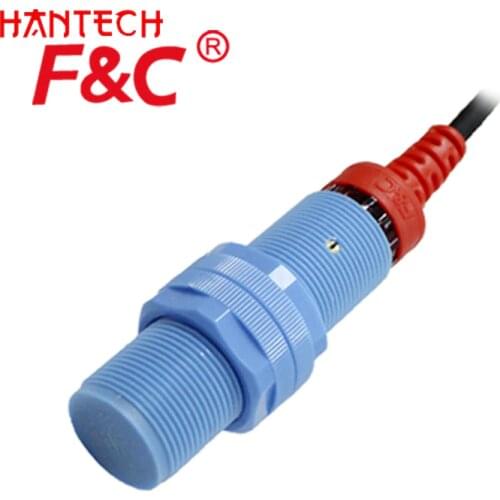 Liquid Detection M18 Capacitive Proximity Sensor 12VDC 10mm Sensing NPN